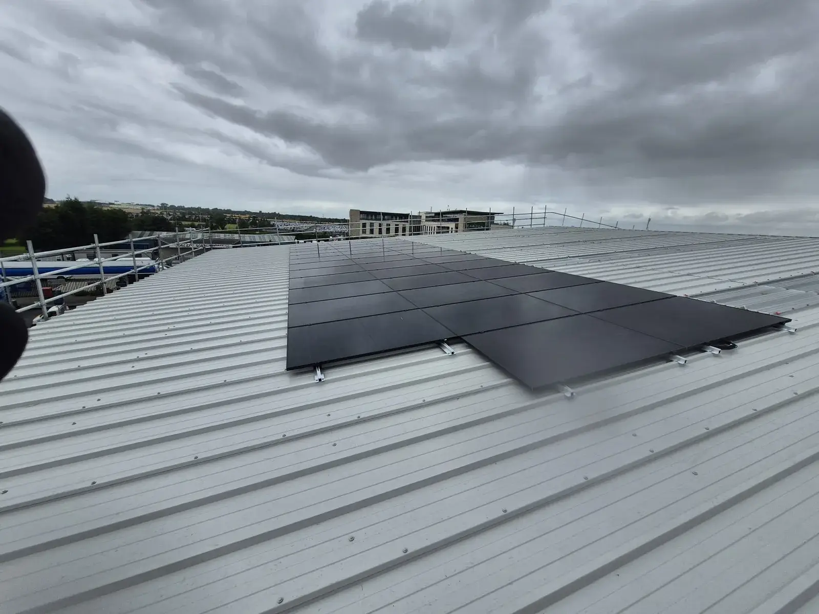 Solar panels installed at Airport Trade Park