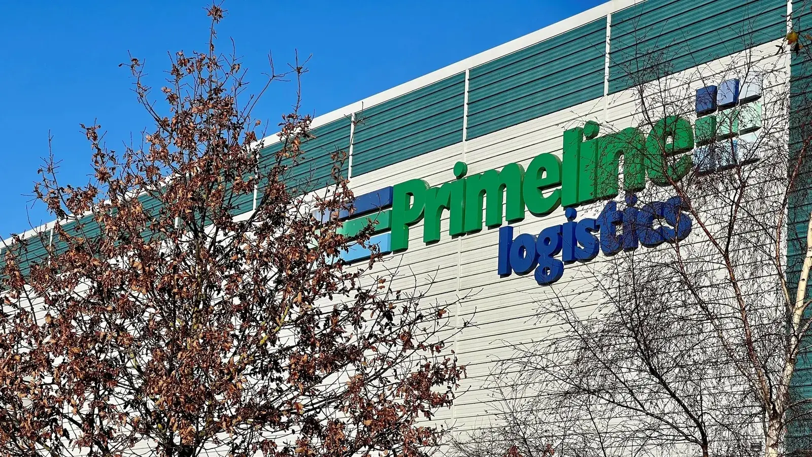 Primeline Logistics signage on its warehouse in Ashbourne