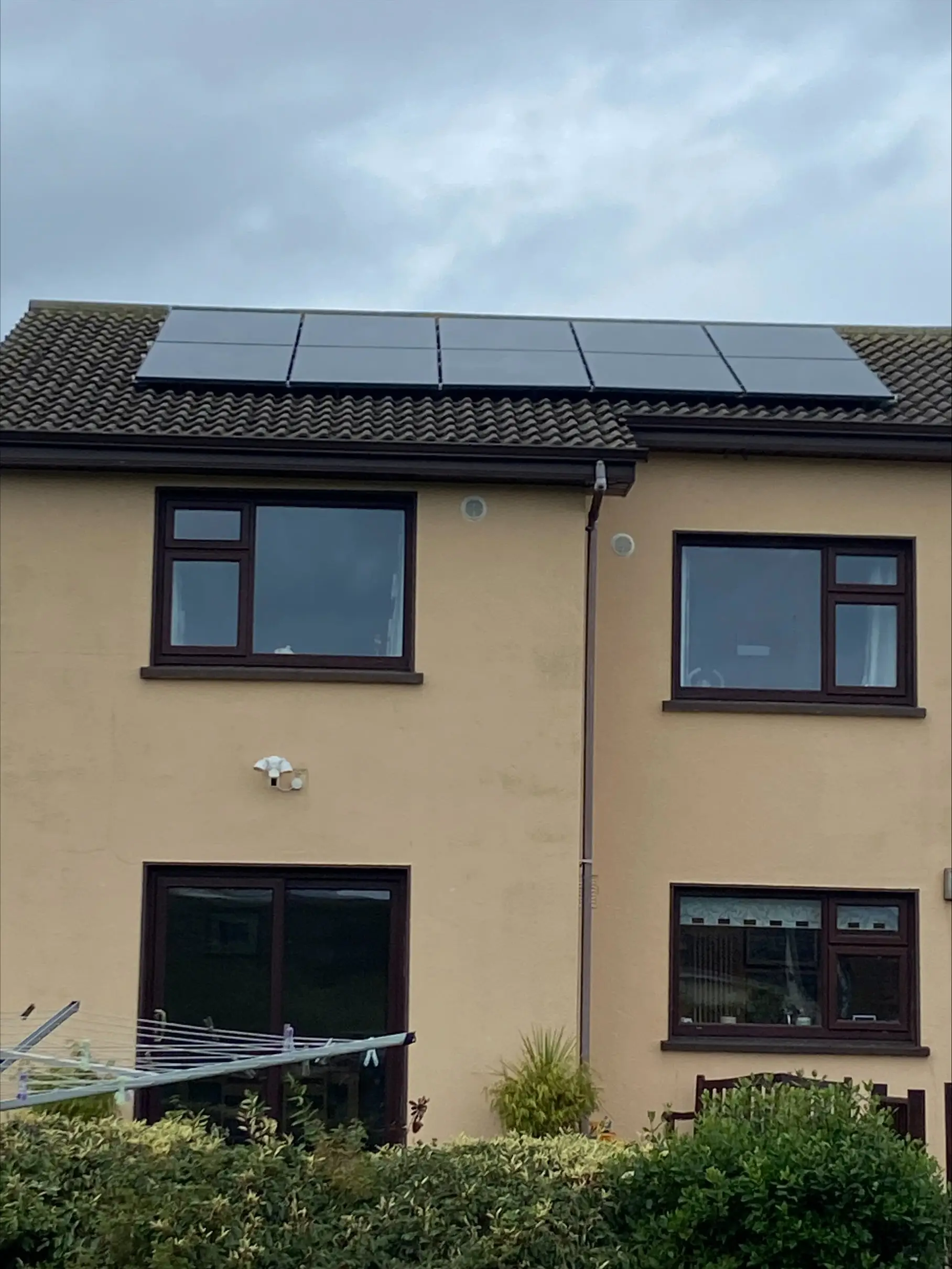 Solar panels on a Dublin home